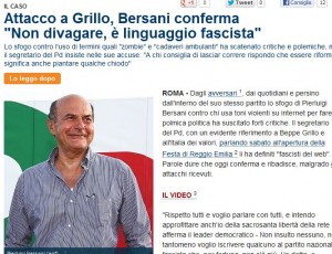 Era un po' che mi scassavo il cazzo di scrivere; per fortuna però ci esistono il Pd e er prestiggioso 'a Repubblica. Che ormai sono la mia unica consolazione, ve lo giuro.